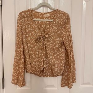 Altard State Blush Blouse w/ Wrap & Bow (M)